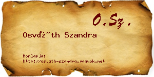 Osváth Szandra névjegykártya
